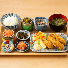 ■かきフライ定食
