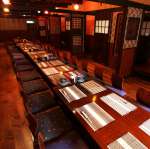 2階のお座敷は最大60名まで！広々とワンフロアで宴会も可能です。