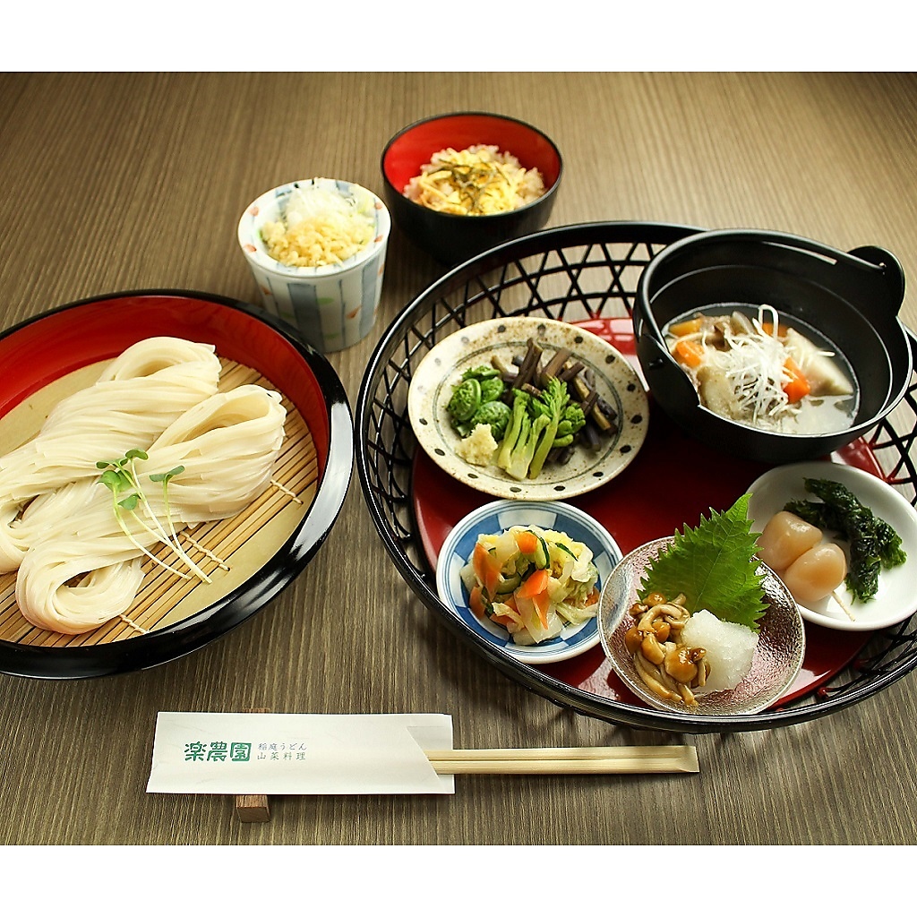 豪華！稲庭うどん御膳。ランチ会や会食にオススメです。