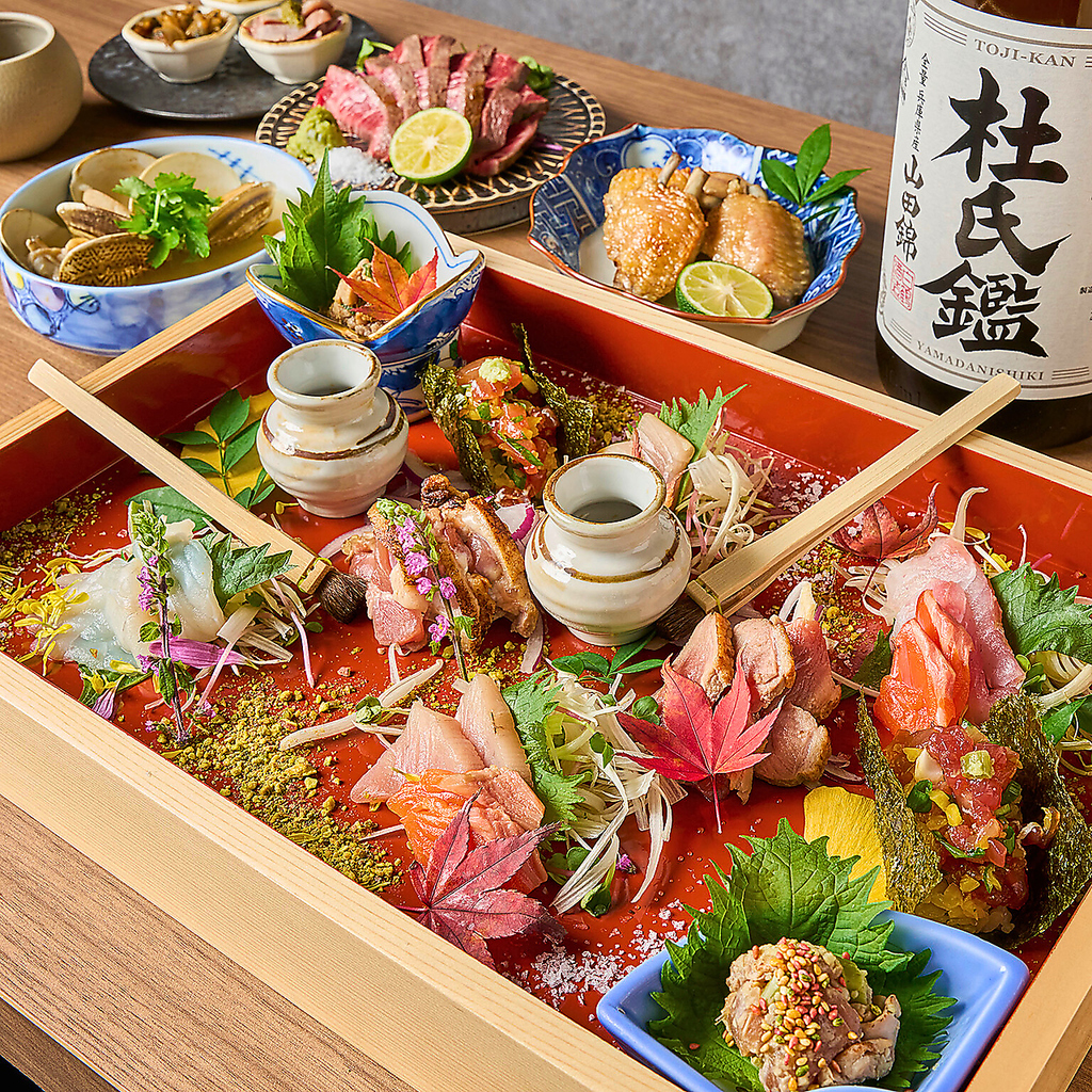 【和牛、地鶏、合鴨、海鮮】新鮮な食材を使用した贅沢な逸品の数々♪