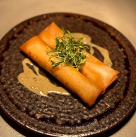 蟹クリーム春巻き ～蟹味噌ソース～