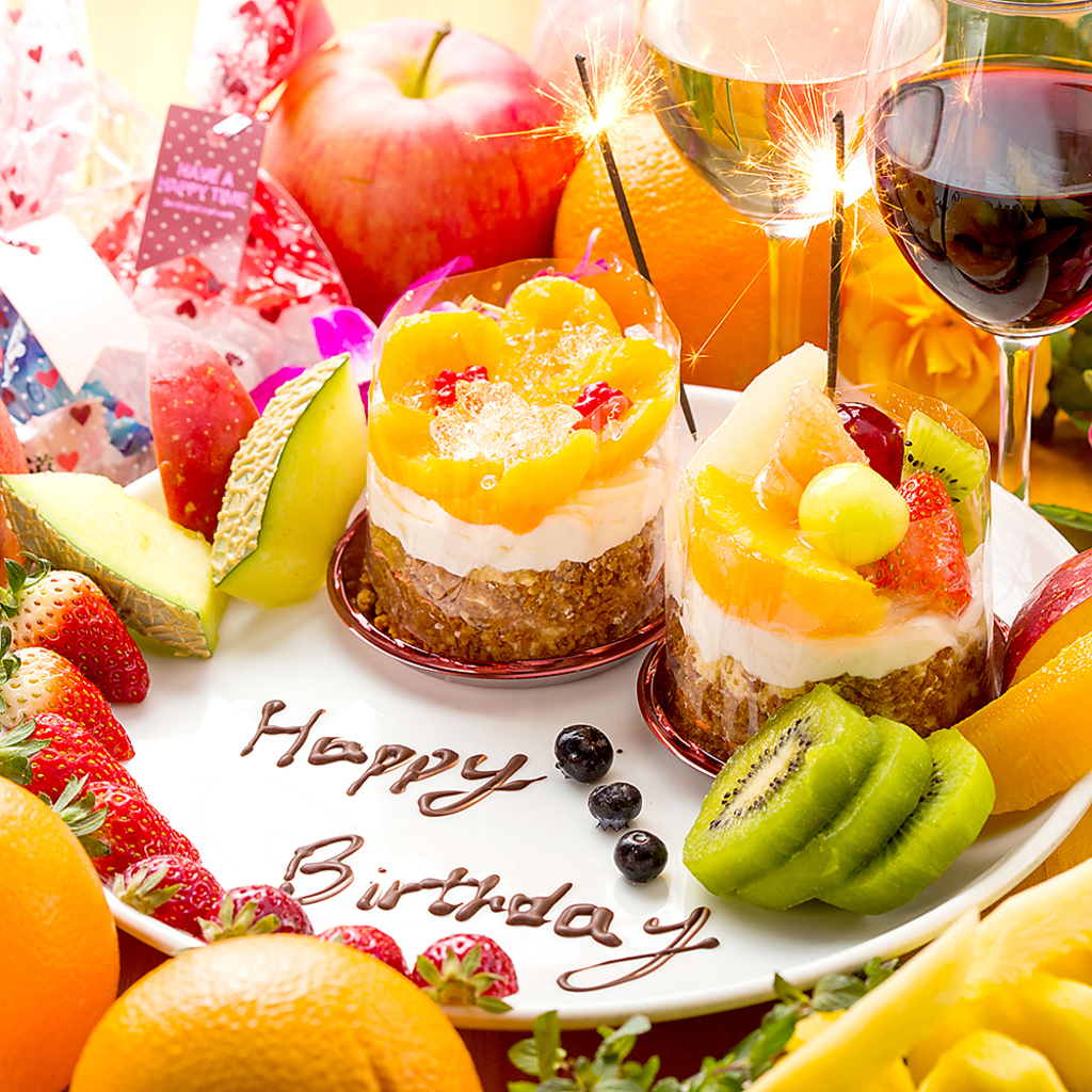 誕生日記念日無料特典、幹事様無料クーポンも有♪個室で激安飲み放題付きコース2980円～★