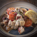 料理メニュー写真&nbsp;たこと鶏肉のレモンオイル焼き