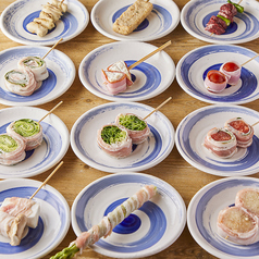 福岡女性人気の火付け役うずまきの《野菜巻き串》