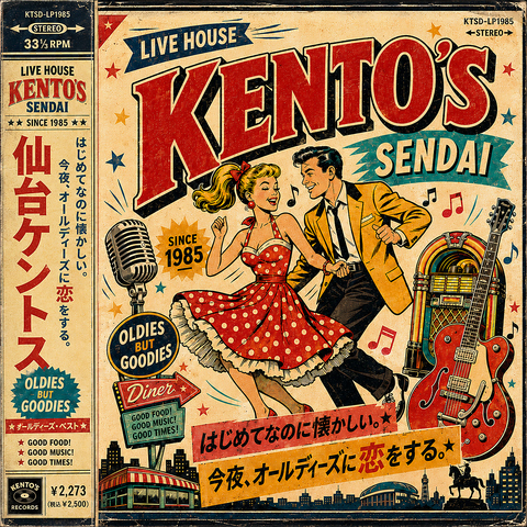 1950年代のアメリカンポップスを中心としたオールディーズの生演奏を観ながら…♪