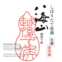 【新潟】純米大吟醸 八海山 しぼりたて原酒 越後で候(一合)