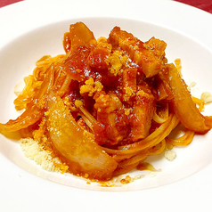 ベーコンと淡路玉葱のアマトリチャーナ 極上生パスタ リングイネ
