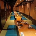 最大42名様個室をご用意！企業宴会、決起会、同窓会、祝賀会、二次会など大人数ご宴会に。大人数ご宴会・団体様ご宴会でご利用いただける和の個室ございます。