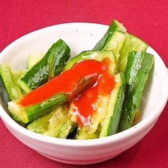 たたききゅうり梅肉のせ/山芋スライス