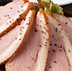 合鴨ロースのカルパッチョ/お漬物盛り合わせ