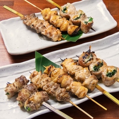 焼き鳥盛り3種