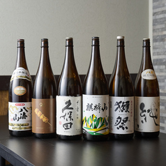 厳選！こだわりの日本酒を多数ご用意しています