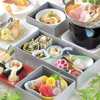職人によるに会席料理もお楽しみ頂けます。