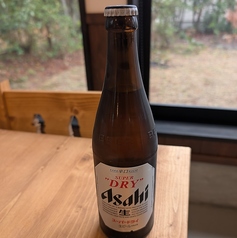 瓶ビール大中アサヒスーパードライをご用意しております