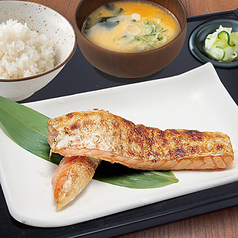 【特選魚定食】サーモンハラス定食