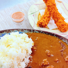 海老フライカレー