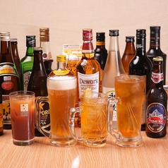 各種ドリンクを種類豊富にご用意しております