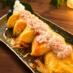 かにあんかけだし巻き