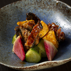 うざく風うなぎとたまごの赤酢和え