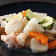海鮮と野菜の塩炒め 老酒の香り