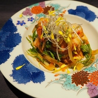 合鴨低温調理茎ワサビ和え