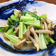 青菜とキノコ炒め