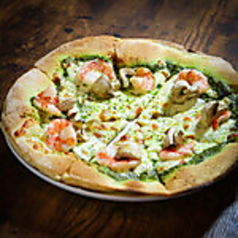 小海老とマッシュルームのジェノベーゼ