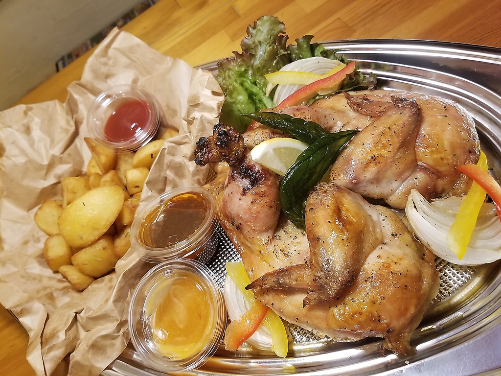 当店の人気メニュー！まるごと若鶏のディアボラ風もテイクアウトOK◎【前日17時までの要予約】