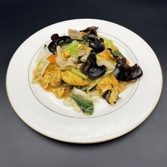 豚肉と玉子とキクラゲ炒め