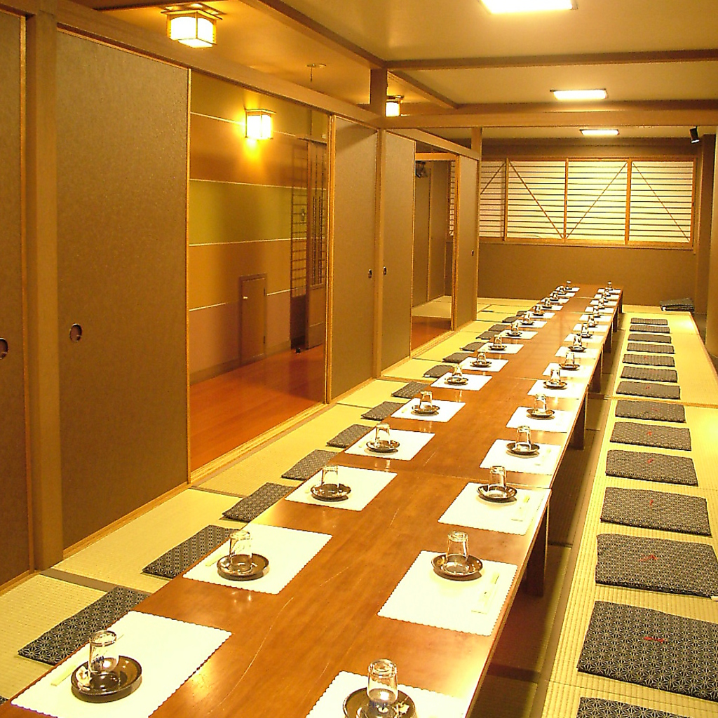 【完全個室】 会社宴会に最適な各種個室をご用意！お座敷最大50名までOK