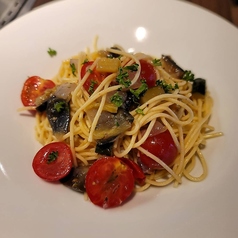 旬の素材で作る本格日替わりパスタの写真