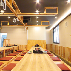 常時「貸切」のご予約も承っております。貸切はコースプランのご利用必須、また3日前までのご予約をお願い申し上げます。掘りごたつ貸切は最大55名様まで、フロア貸切は最大80名様まで対応可能。