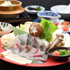 桃鯛とブリヒラの出汁しゃぶ御膳