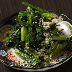 春菊の辛子和え