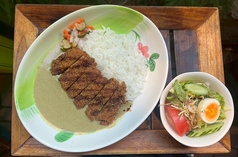 とんかつグリーンカレーライス