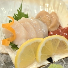 活ホタテ刺身（野付・噴火湾産）