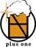 plus one プラスワンのロゴ