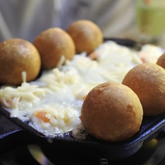 サーモンとエビのチーズフォンデュ