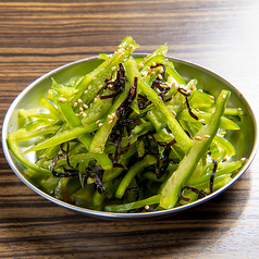 やみつきごま塩きゅうり/無限ピーマン/枝豆/焼き野菜ピーマン/焼き野菜玉ねぎ