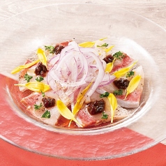 錦江湾(きんこうわん)産かんぱちのカルパッチョ