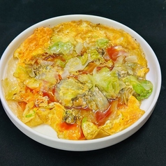 牡蠣のお好み焼き