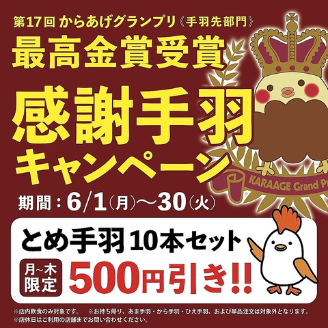 【日本一の手羽先】絶妙な塩加減がたまらない！外はカリッと中はふっくらジューシー。