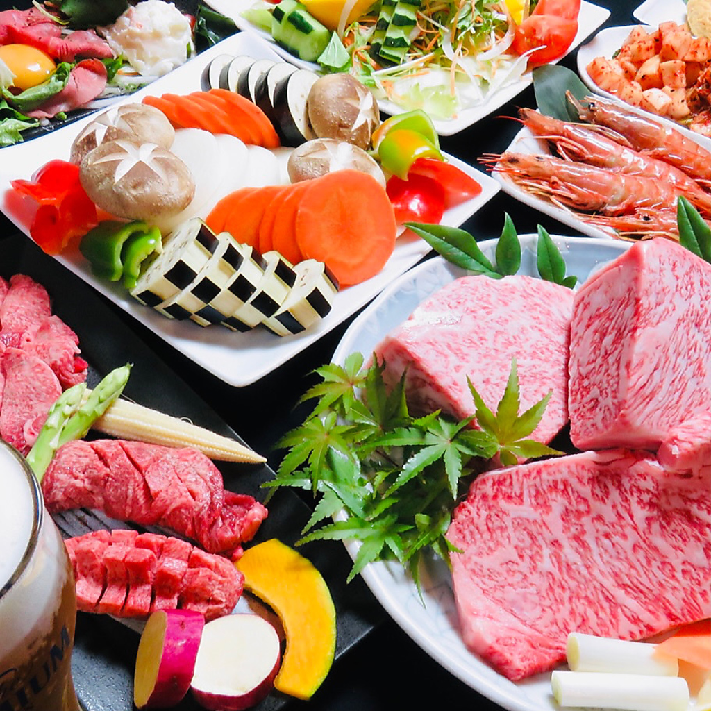 気軽に贅沢,日常のご褒美に★当日ＯＫ炭火焼肉コースは3880円~5500円(税込)ゆったりソファ席にご案内