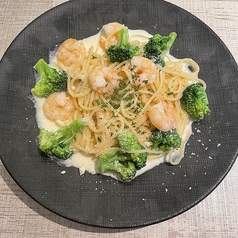 エビとブロッコリーのクリーム