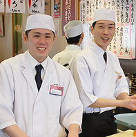 活きのいいネタを職人が握る本格寿司！