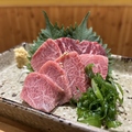 料理メニュー写真&nbsp;国産、上霜降り馬刺し