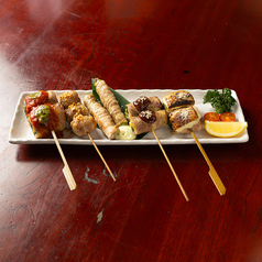 迷ったらこれ！串焼きおまかせ五本