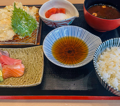 むら松笑店 寿司と天ぷらとのおすすめランチ1