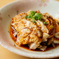 料理メニュー写真&nbsp;よだれ鶏/茹で豚肉のニンニクソースかけ　各