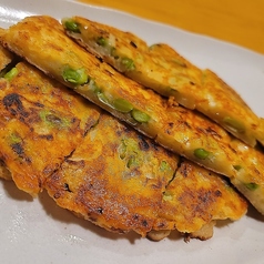 枝豆とチーズのチヂミ